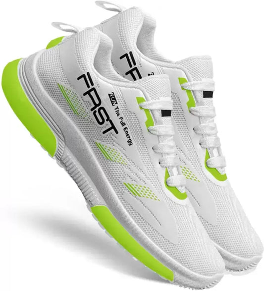 FAST Trendy Trainer Execellent Gear Lace-Ups Sporty Running Shoes For Men  (White)